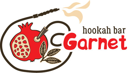 Hookah bar logo. Hookah tobacco.