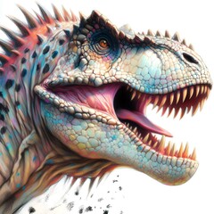 Fototapeta premium 티라노사우루스, 파스텔화, jpeg (Tyrannosaurus, pastel painting, jpeg)