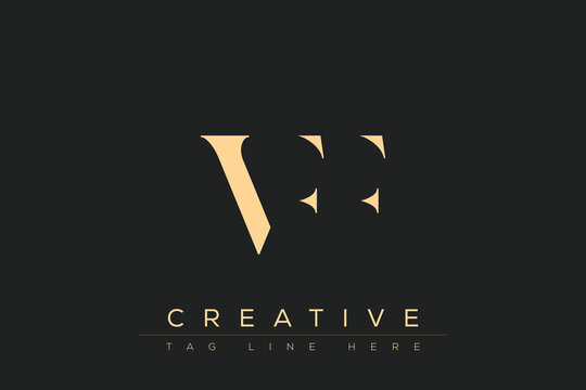VFF abstract letter logo design. This logo is designed by three abstract letters.