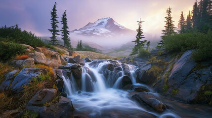 mountain landscape, AI generated