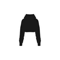 Black hoodie mockup. Fashionable template sweatshirt casual clothes