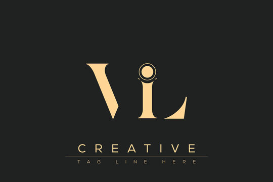 VIL abstract letter logo design. This logo is designed by three abstract letters.