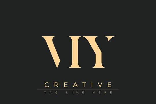 VIY abstract letter logo design. This logo is designed by three abstract letters.