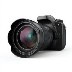 Fototapeta premium Camera lens equipment photography on white background
