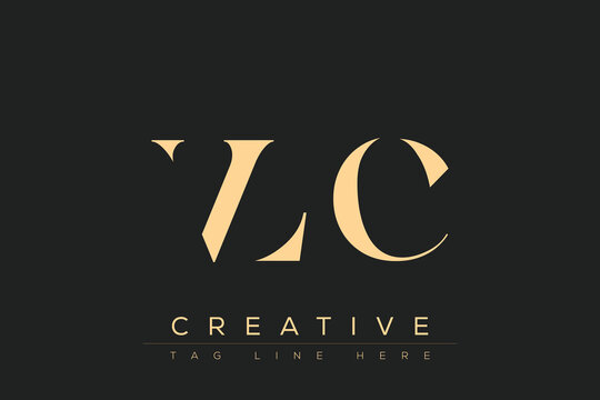 VLC abstract letter logo design. This logo is designed by three abstract letters.
