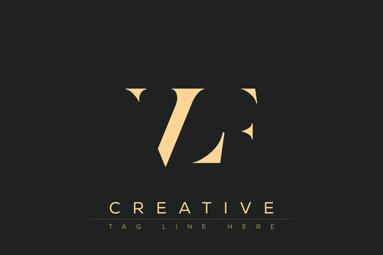 VLF abstract letter logo design. This logo is designed by three abstract letters.