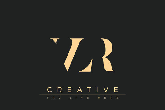 VLR abstract letter logo design. This logo is designed by three abstract letters.