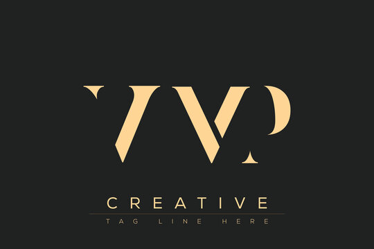 VMP abstract letter logo design. This logo is designed by three abstract letters.