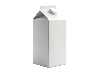milk carton isolated on white