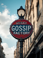 Street Sign GOSSIP FACTORY