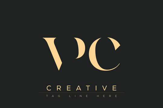 VPC abstract letter logo design. This logo is designed by three abstract letters.