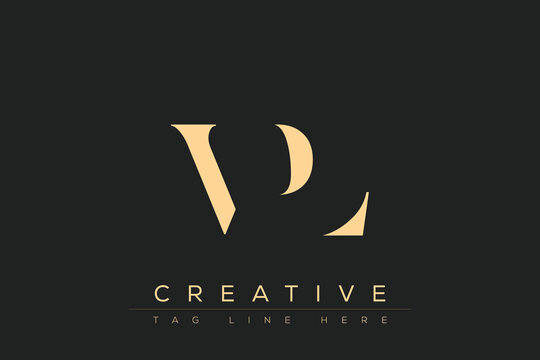 VPL abstract letter logo design. This logo is designed by three abstract letters.
