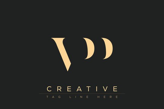 VPP abstract letter logo design. This logo is designed by three abstract letters.
