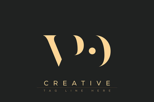 VPO abstract letter logo design. This logo is designed by three abstract letters.