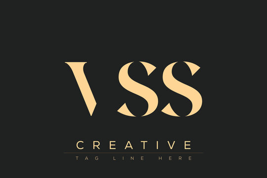 VSS abstract letter logo design. This logo is designed by three abstract letters.