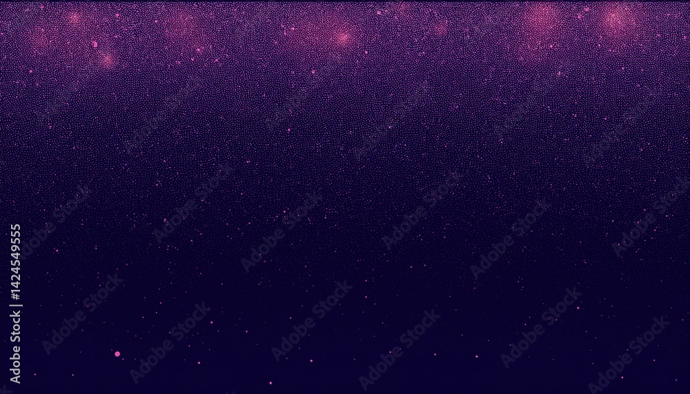 Poster abstract purple glitter texture for web design, branding, and print media, with sparkling particles 