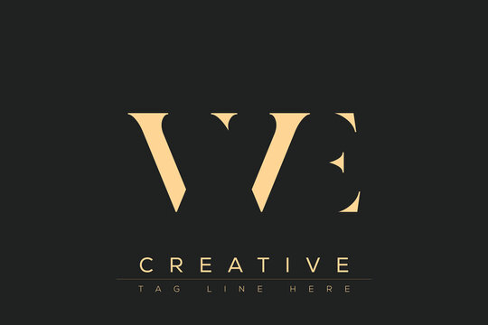 VVE abstract letter logo design. This logo is designed by three abstract letters.