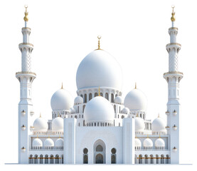 Obraz premium PNG Sheikh Zayed Grand Mosque mosque architecture building.
