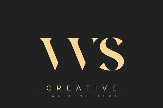 VVS abstract letter logo design. This logo is designed by three abstract letters.
