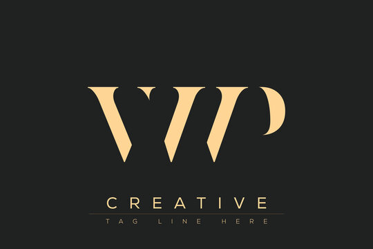 VWP abstract letter logo design. This logo is designed by three abstract letters.