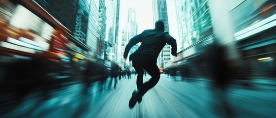 Dynamic Action Sequence in Urban Environment with Motion Blur