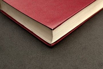 Close up view of a corner of the book	