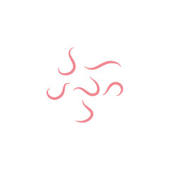 Worms intestinal icon
