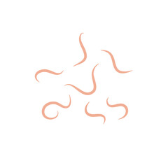 Obraz premium Worms intestinal icon