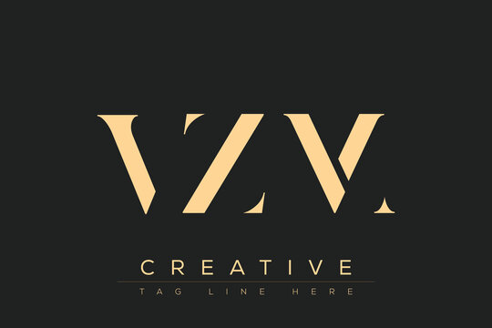 VZM abstract letter logo design. This logo is designed by three abstract letters.