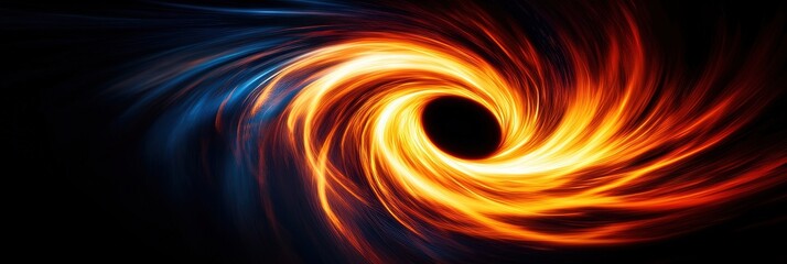 black hole in space