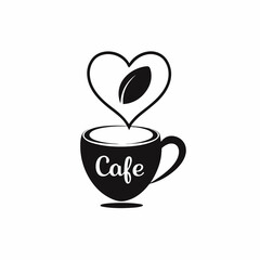 cup of coffee with heart