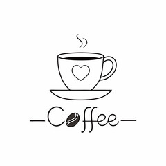 cup of coffee with heart