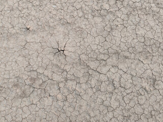Obraz premium Dry cracks on ground