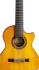 Fototapeta premium Close-up of a classic acoustic guitar