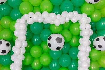 soccer theme background for birthday party