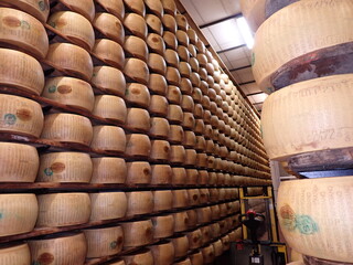 Production of Parmigiano Reggiano in Parma