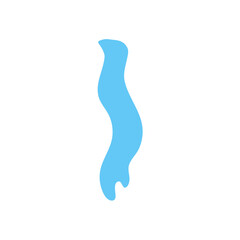 Cartoon water tear vector icon