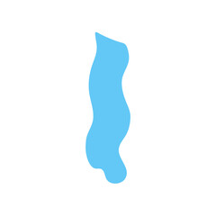 Cartoon water tear vector icon