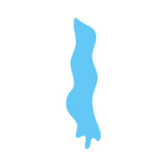 Cartoon water tear vector icon