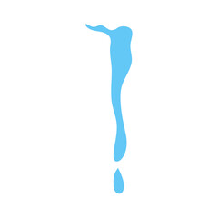Cartoon water tear vector icon