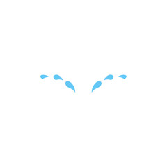 Cartoon water tear vector icon