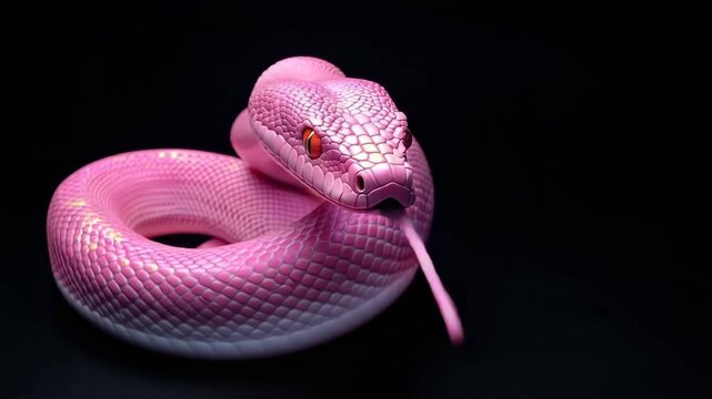 Pink Snake Animation