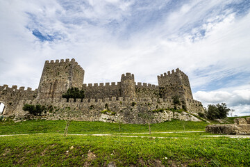 Fototapeta premium The castle of the village of Montemor-o-Velho in Portugal is the main fortress of the Baixo Mondego in medieval times