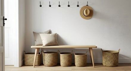 A loving asian family and their kids work together to sort recycling materials at home.