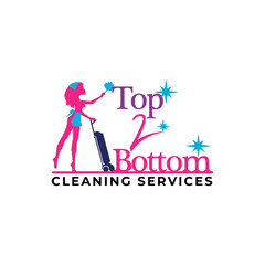 home cleaning services logo design vector