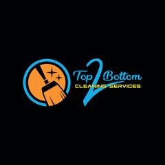 home cleaning services logo design vector