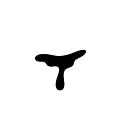 Cartoon teardrops silhouette icon