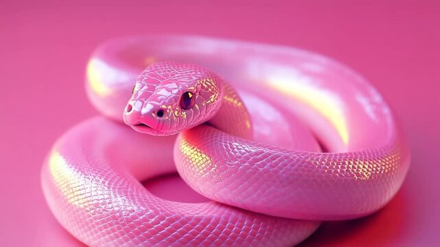 Pink Snake Animation