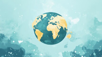 Obraz premium Flat design style web banner for education for all, door to the whole world, global knowledge. Vector illustration concept for web design, marketing, and print material.