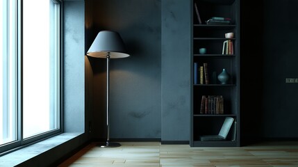 A virtual studio background for office video conferencing offers a professional look, ideal for internet calls, webinars, and online meetings, utilizing a 3D rendering VR backdrop